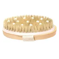 2 In 1 Dry Skin Body Brush Natural Bristle Dead Skin Remover Anti Cellulite Exfoliates Blood Circulation Health Massage Tools 2