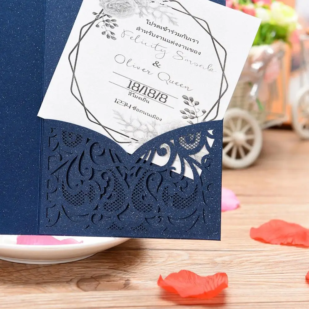  D0116 Invitation Cover Cutting Dies Handy Mini Stencils Album Paper Card Craft Decoration Cards Dec - 4.00034E+12