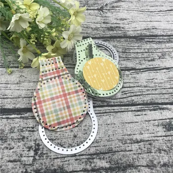 

Stitched Key Fob Metal Cutting Dies Stencils for DIY Scrapbooking Album Paper Card Decorative Craft Embossing Die Cuts