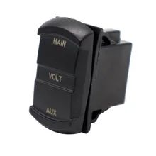 Автомобильный DC 10 V-60 V двойной Вольтметр датчик напряжения Панель метр Красный светодиодный дисплей