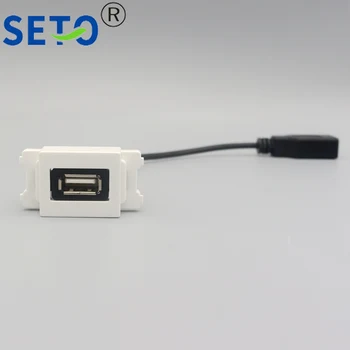 

SeTo 128 Type 3.0 USB Module With Extended Line female to female Connector Keystone For Wall Plate Socket