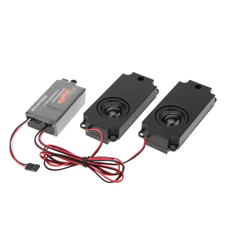 

RC Car Second Generation Cool Throttle Linkage Groups Engine Sound Simulator With 2 Speakers for RC Sports Car Model Part