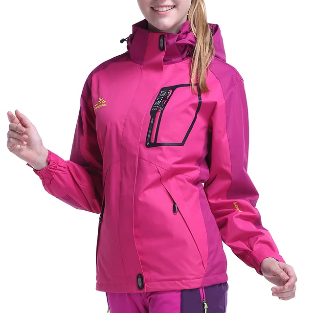 US $33.11 COUPLES Outdoor Single Layer Raincoat Jacket Waterproof Windcheater Mountaineering Soft Case Clothi