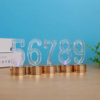 

Romantic Candles Lamp LED Birthday 0-9 Creative Flameless Candles Light Number Candles Light Wedding Best Gift Electronic