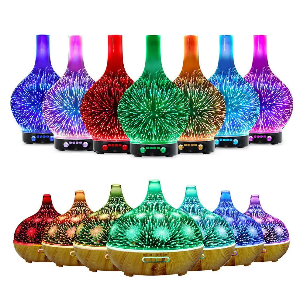 Mini Home Humidifier Gift Ultrasonic Creative Air Conditioning Aromatherapy Purification 3D Glass Humidifier personal humidifier for desk rock colorful flame aromatherapy machine usb home bedroom humidifier desktop small humidifier