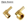 Brass Hose Pipe Fitting Elbow 8mm 10mm 12mm 14mm 16mm Barb Tail 1/4