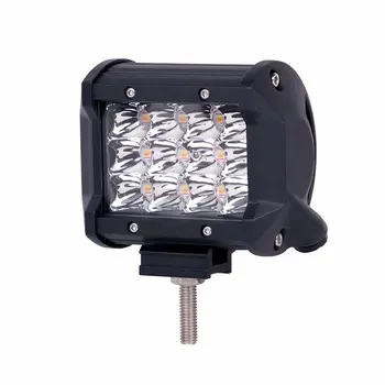 

36W LED Work Light Spot 4 Inch 12 LED Dual Color Car Truck 1800LM Waterproof