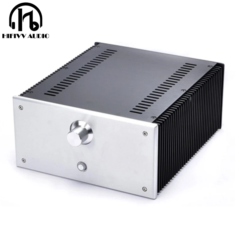 2412B Aluminum Audio Amplifier Chassis Shell For HD1969 AMP Class A CNC Shell Case with radiator 240*120*271mm