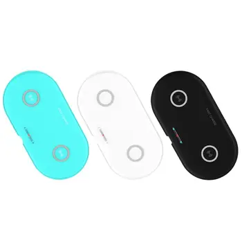 

2 in 1 Qi Wireless Charger Dock Desktop Double Seat Phone 10W Fast Charging Pad