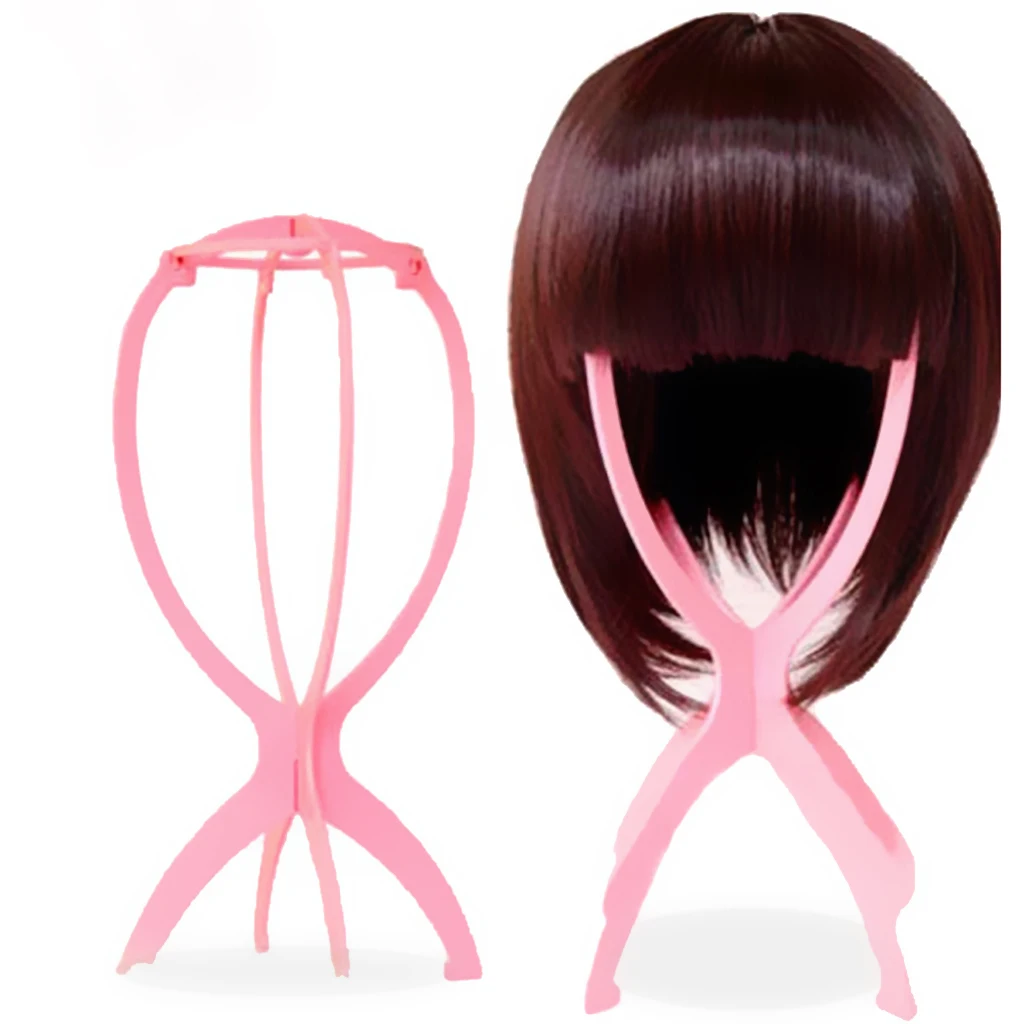 High Quality Folding Wig Hair Stand Holder Hat Display Salon Home Wigs Store Dry Tool