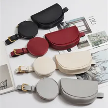 Aelicy/2 шт./комплект, Женская однотонная поясная сумка, модный ремень, сумка, мини-сумка для дискотеки, кожаная маленькая сумка на плечо