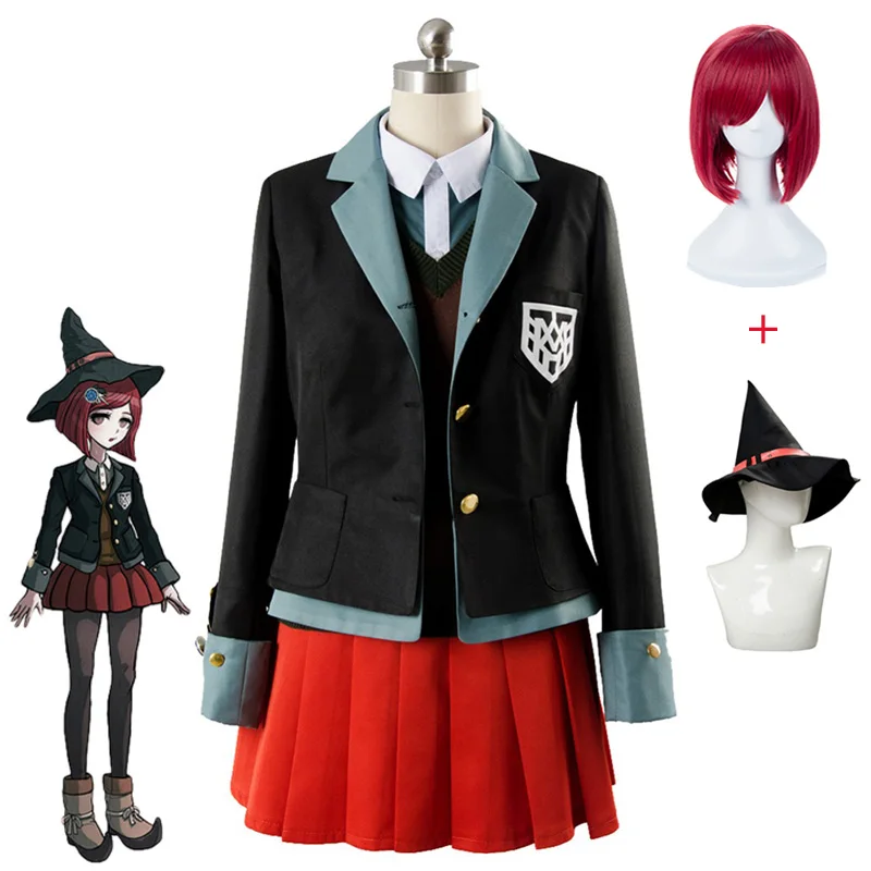 Аниме Danganronpa Косплей Yumeno Himiko костюм Школьная девушка Униформа костюмы для