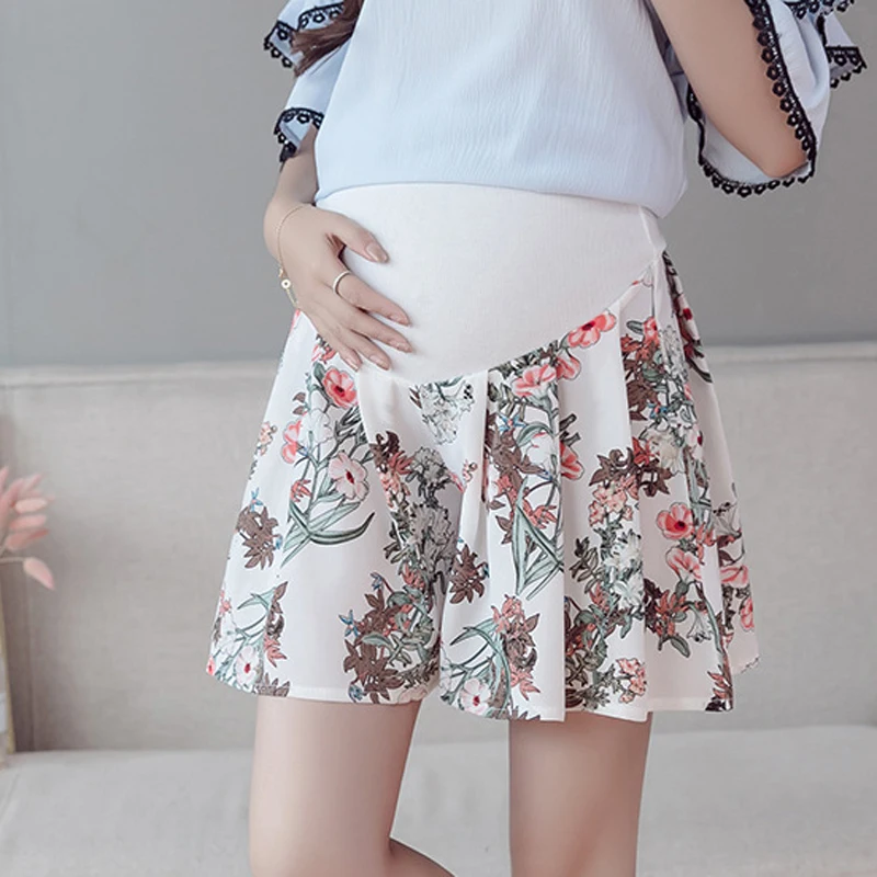 Pregnant Women Shorts Summer Low-waisted Denim Loose Pants pregnant shorts maternity pants