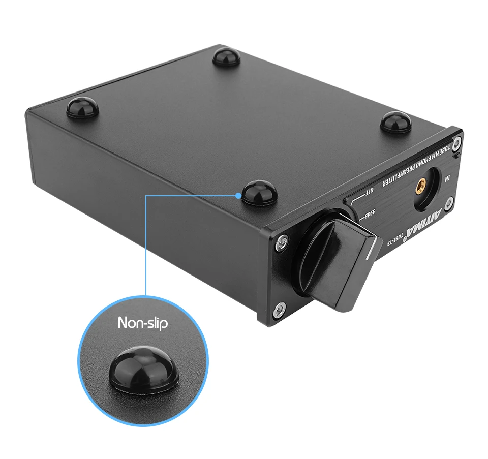 AIYIMA 6J2 Vacuum Tube MM Phono Turntable Preamplifier HiFi Stereo Phonograph Preamp Amplifier Vinyl Record Player For Home DIY