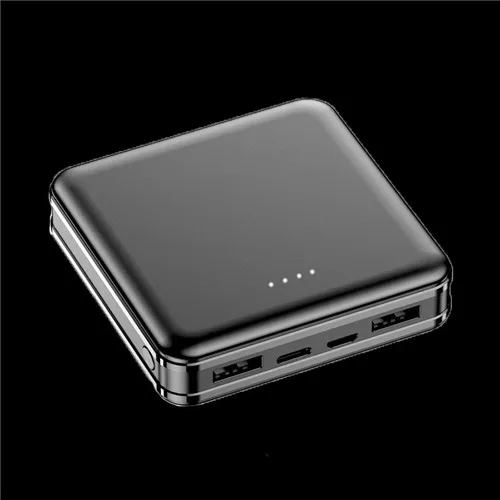 Mini Power Bank 50000mAh External Battery for Travel, Outing Portable Charger 2USB Interface One-way Fast Charging Power Bank best power bank Power Bank