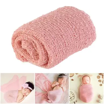 

Stretch Soft Newborn Photography Wraps Baby Photo Props Blanket Studio Infant Shooting Background Baby Swaddling Wrap