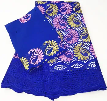 

swiss voile lace in switzerland embroidered blue swiss lace fabric cotton lace 2+5yards african lace fabric for dress YC-B48