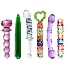 Crystal Glass Dildos Masturbator Realistic Dildo Penis Glass Beads Anal Butt Plug Sex toys for Woman Couples Vaginal Stimulation 1