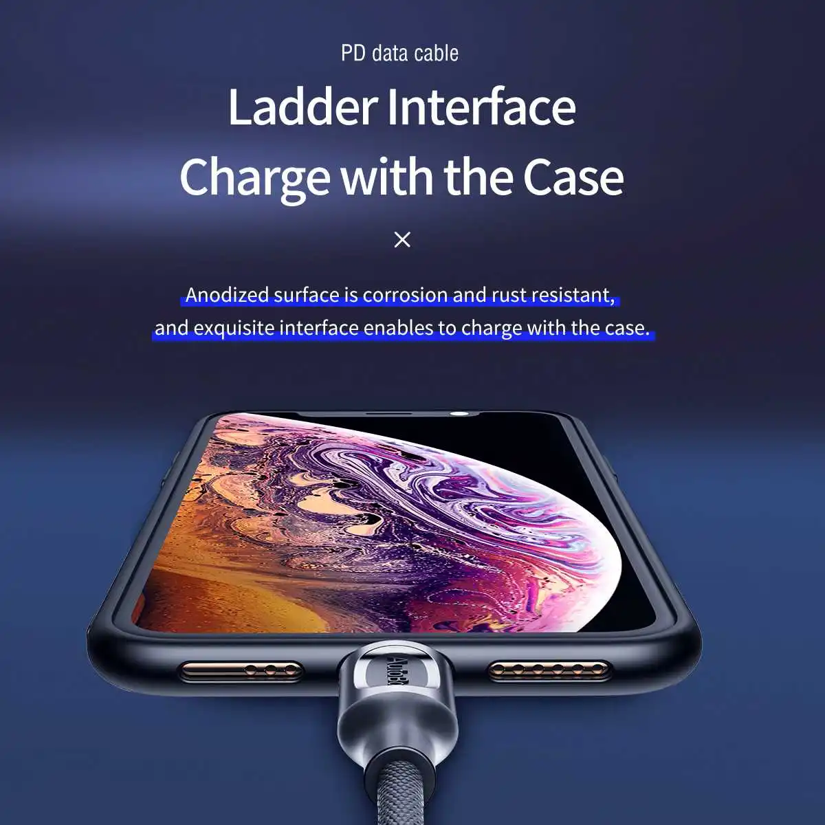 Кабель ROCK A1 USB C к L для iPhone X XS 8 18W PD Быстрая зарядка usb type C кабель для передачи данных для M USB шнур