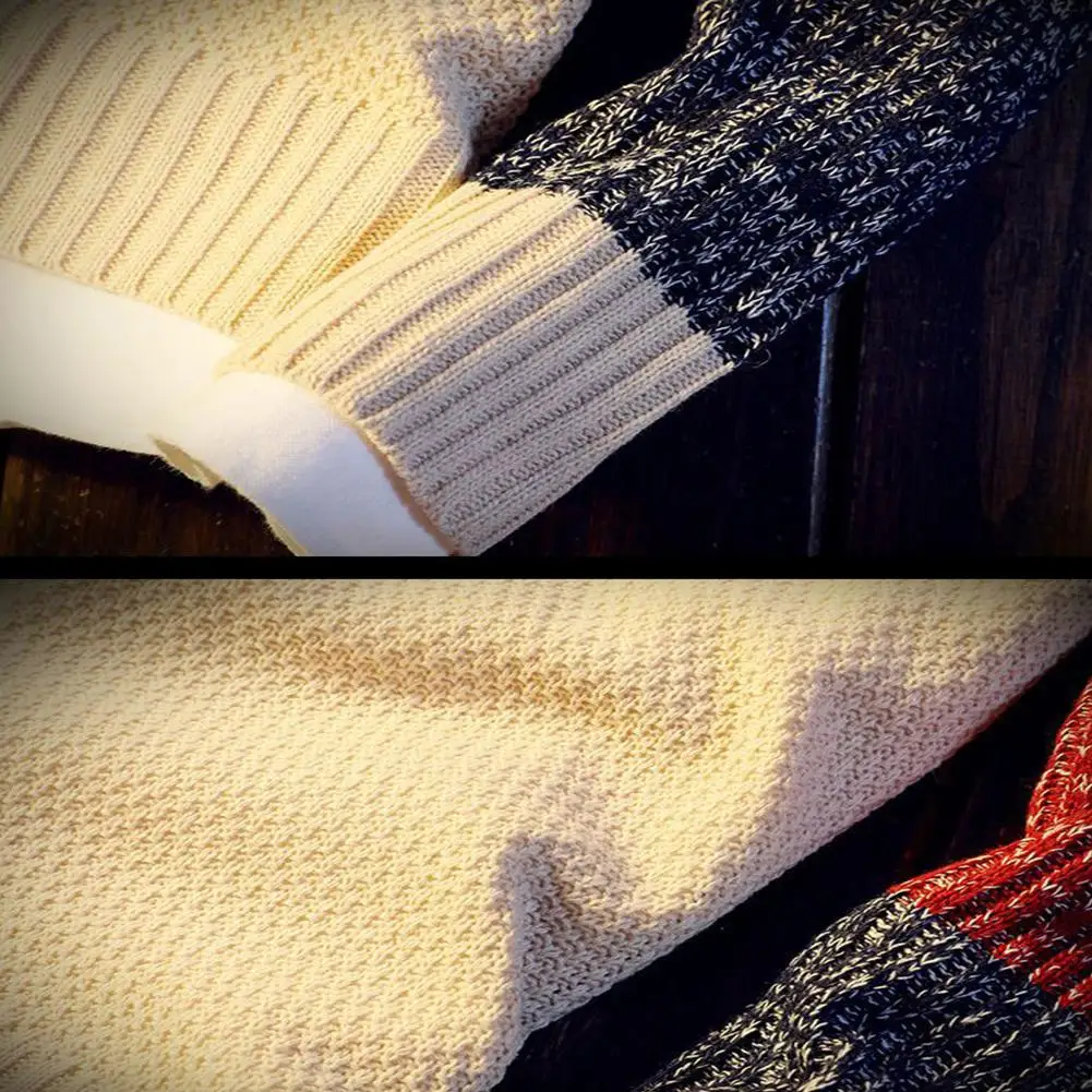 Studyset Men sweater Thin Long Sleeve Round Collar Pullover Casual Knitted Sweater cotton blend round collar thin style