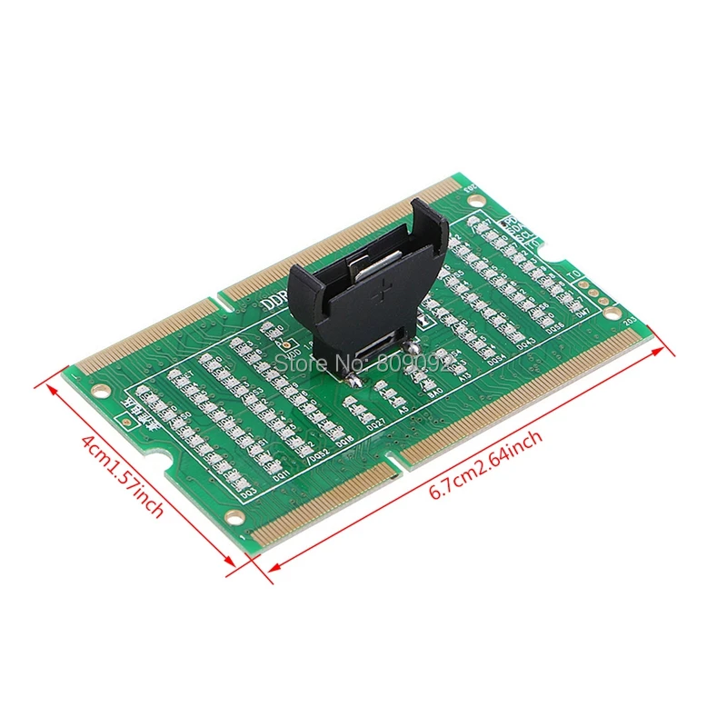 Laptop Motherboard Memory Slot DDR2/DDR3/DDR4 Diagnostic Analyzer Test Card SDRAM SO-DIMM Pin Out Notebook LED RepairTester Card