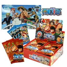 Juego de cartas de animación de One Piece, colección de personajes periféricos, juguete de almacenamiento de tarjetas de chico