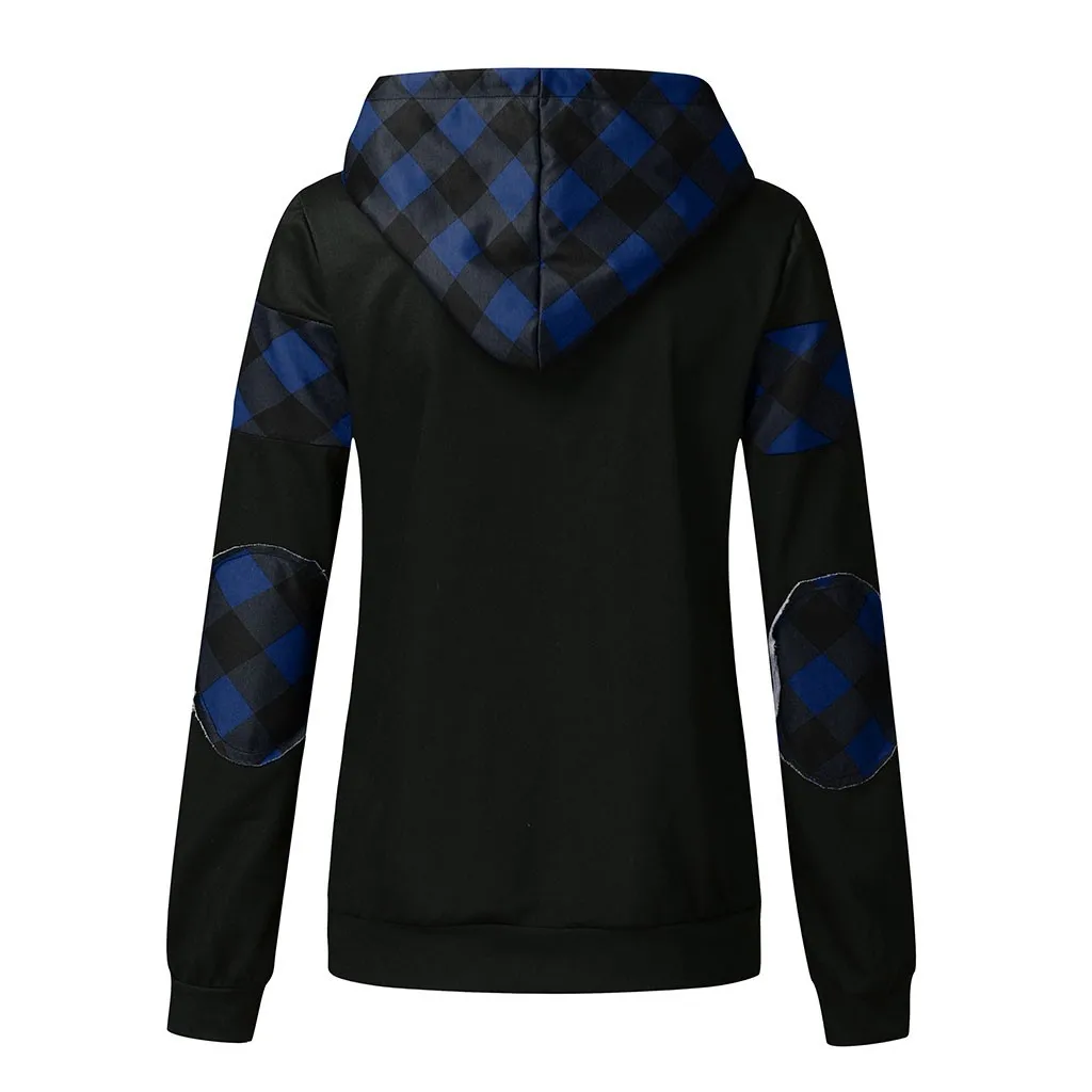 Women's Black Red Plaid Print Blouse New Arrival V-neck Loose female Long Casual Button Ladies Shirt Plus Size Tops