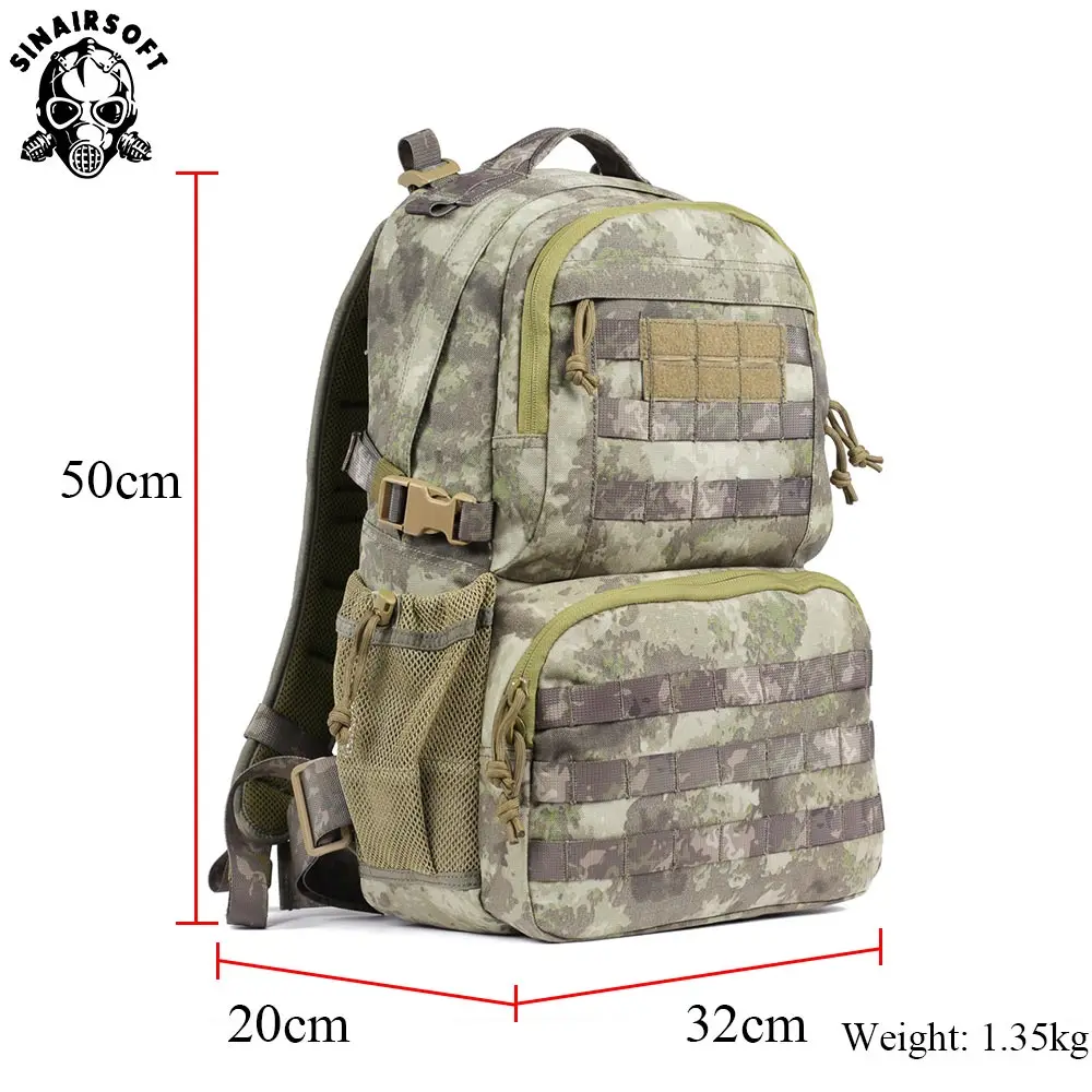 Мужской армейский военный тактический большой рюкзак SINAIRSOFT 1000D 35 л