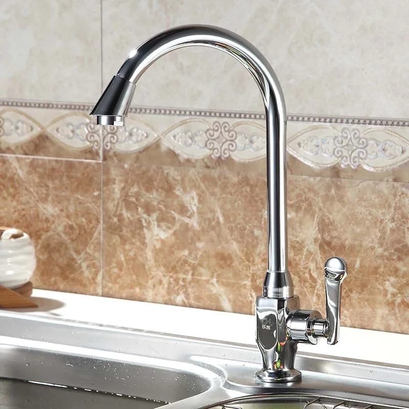 

Manufacturers Wholesale Single Connection Mixing Faucet Seat Type Kitchen Faucet Single Cold Spiral Tap Sanitary Ware