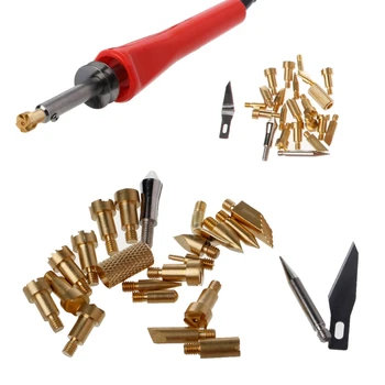 

22 Pcs Wood Burning Pen Tips Stencil Soldering Iron Pyrography Working Carving