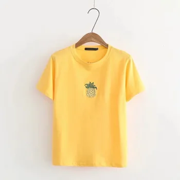 

New O-Neck Casual women t shirt print t-shirt pink short sleeve cotton tops 2020 summer fashion