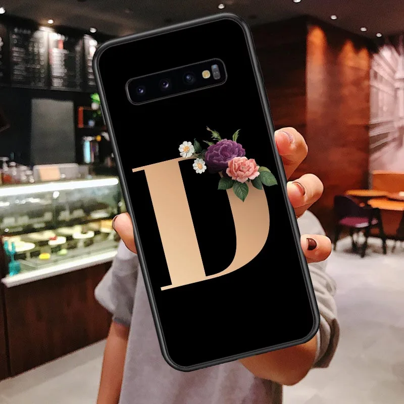 Flowers name Case For Samsung S7 Edeg S8 S9 Plus Marble Soft TPU Cover Support Wireless Charging For Samsung S10 Lite S10 Plus - Цвет: TPU