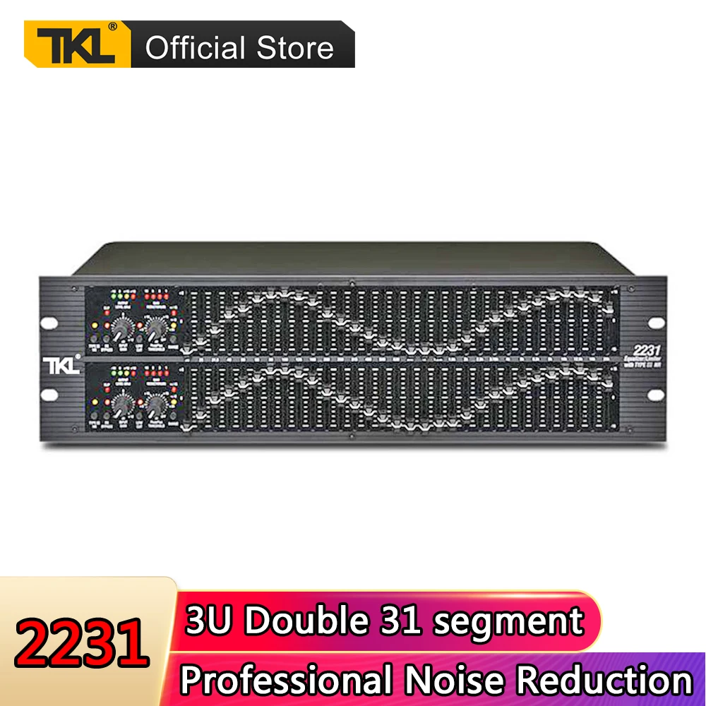 US $159.18 TKL EQ2231 Double 31 Band Equalizer Feedback Equalizer Adjustable Detection Audio Equalizer
