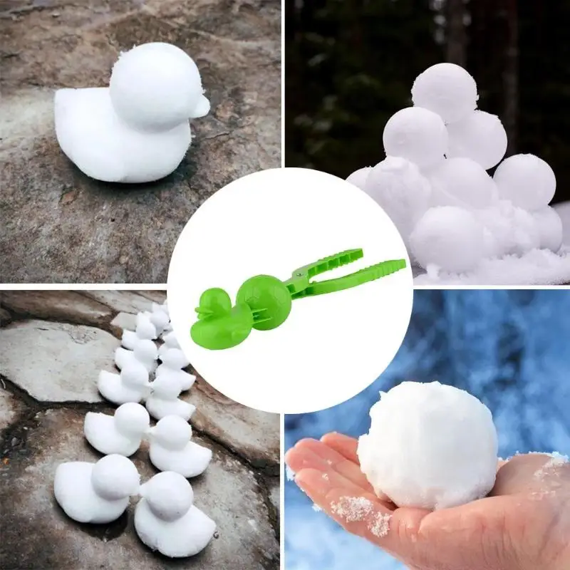 Креативная пластиковая 3D форма для игры в футбол, форма-зажим для детей, Зимний спорт на открытом воздухе, форма для изготовления снега, песка, игрушки, инструмент