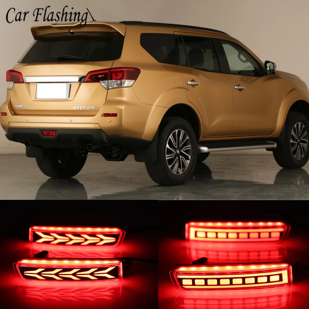 Автомобильная проблесковая 2 шт. светодиодный для Nissan Terra 2018 2019 отражатель лампы