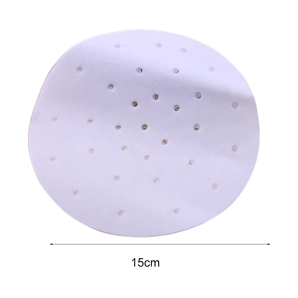 50/100Pcs Bamboo Basket Steamer Paper Kitchen Cooking Bamboo Steamer Dim Sum Paper Under Steam Mat Round Non Stick Steamer Paper