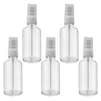 

5pcs of One Set 50ML Essential Oil Bottle Transparent Bottle Refillable Spray Bottles Spray Bottle Empty Spraying Bottle for Hom