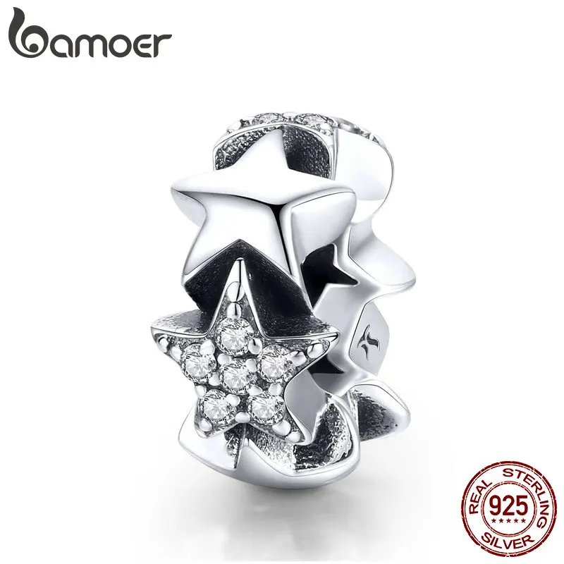 Браслет BAMOER SCC929 из натуральной 925 пробы серебра с четким кубическим цирконием |