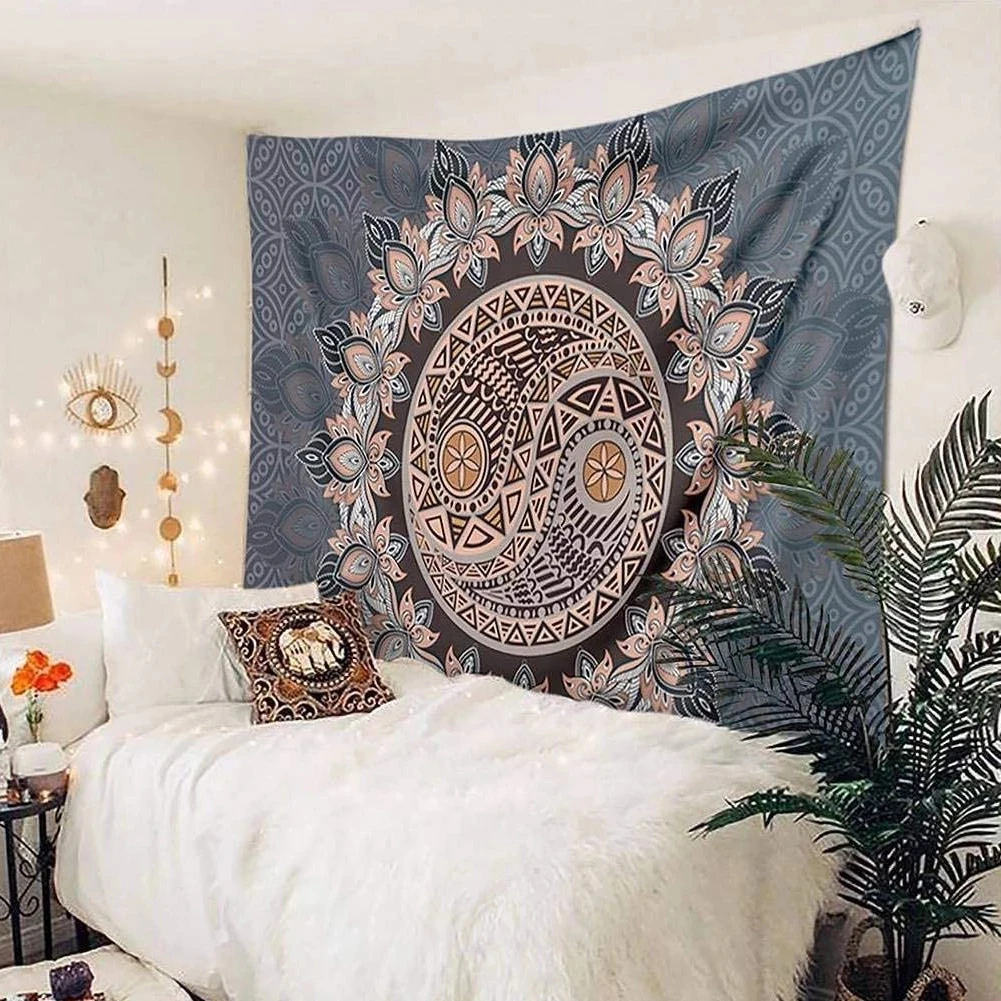 Yin Yang Wall Hanging Tapestry Psychedelic Bedroom Home Decoration 