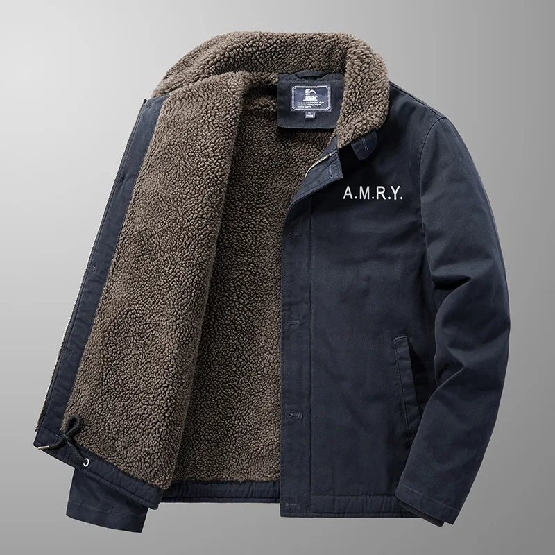 

Thick Warm Men's Military Jacket Men Casual Outfit Jackets Coat High Quality Coats Male Clothes Fashion Streetwear Tops