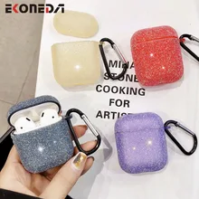 EKONEDA Bling Luxury Diamonds Case For Airpods Case Silicone Soft Candy Color Girly Case For Apple Airpods 2 Protective Cover