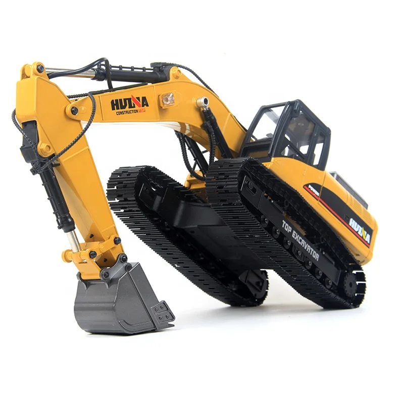 Full Matel HUINA 1580 RC Engineering truck Professional 23-Channel die-cast metal Simulation 580 RC Excavator model