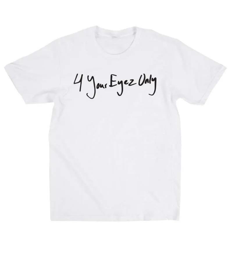 Белый Мужские модные футболки 4 Your Eyez Only J Cole, хлопковая Футболка с круглым вырезом и короткими рукавами, летняя футболка высокого качества - Цвет: Белый