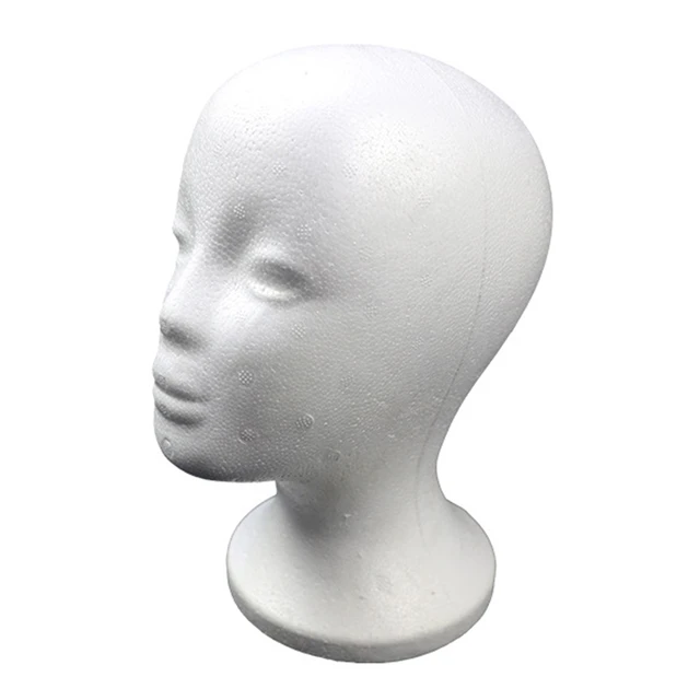 Female Foam Head Foam Mannequin Head Display Hats Glasses Display Stand  Manikin Foam Head for store and household - AliExpress