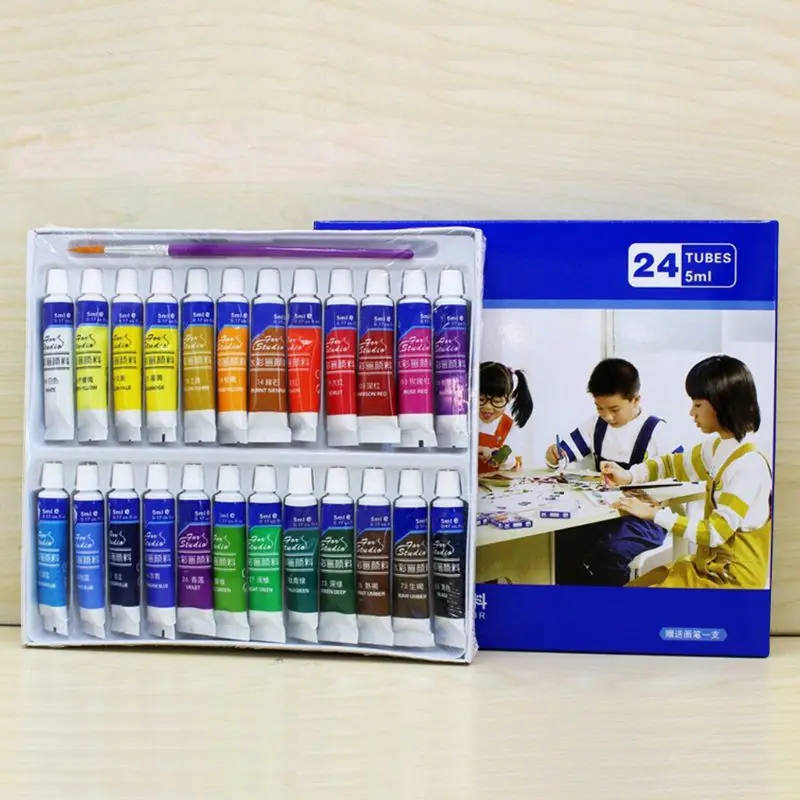 

12/18/24 Colors 5ML Tube Watercolor Paint set Art Painting Drawing Tools For Kid