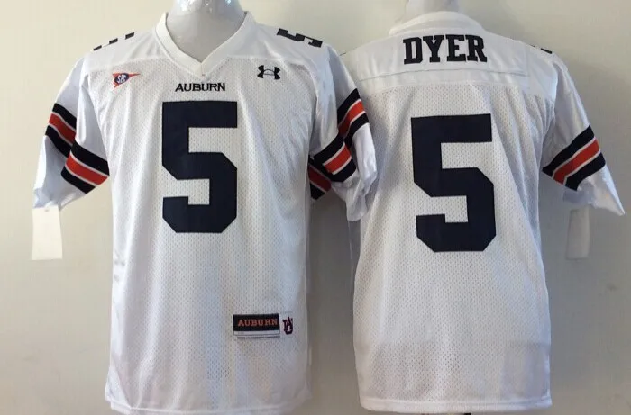 Stitiched, Auburn Tigers, Bo Jackson, Cameron Newton, Nick Marshall, DYER, Pat Sullivan, Lutzenkirchen Jersey - Цвет: Армейский зеленый