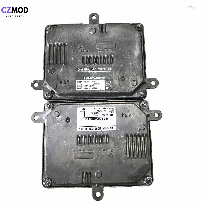 CZMOD 85967-48020 R01 85967-48010 L01 головной светильник компьютер светильник Модуль управления 33800-70613 R34 L34 Автоаксессуары б/у