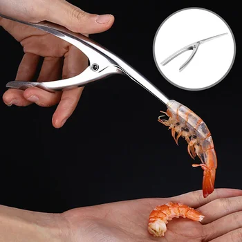 

Stainless Steel Smart Shrimp Peeling Plier Kitchen Restaurant Easy Peel Shrimp Clamp Tong House Handy Shrimp Peel Tools