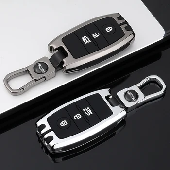 

Metal Car Key Case Wallets For KIA RIO K2 KX5 Ceed Sportage Soul Sorento Cerato Spectra Carens K3 KX CROSS FOB Smart Keychain