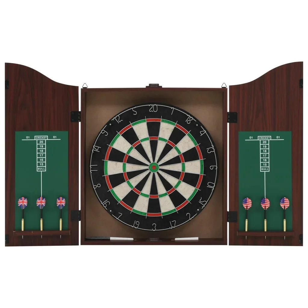 

VidaXL Professional Dart Set With Dartboard And Cabinet Sisal Steel 91462 Entertainment Darts Set